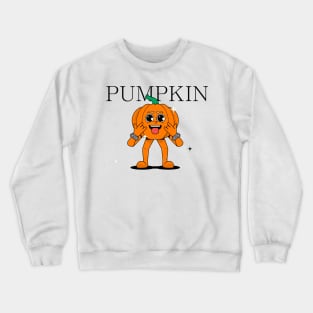 Hand Drawn Pumpkin Fun Crewneck Sweatshirt